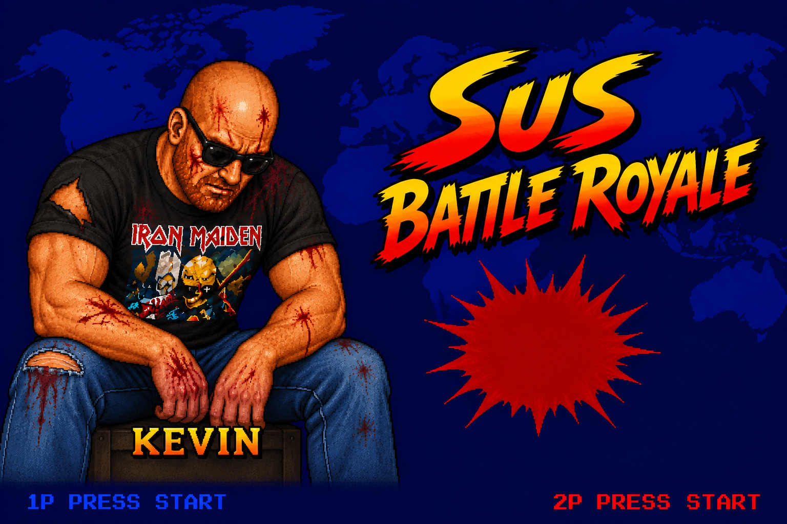 Kevin sits defeated beside a red countdown splat